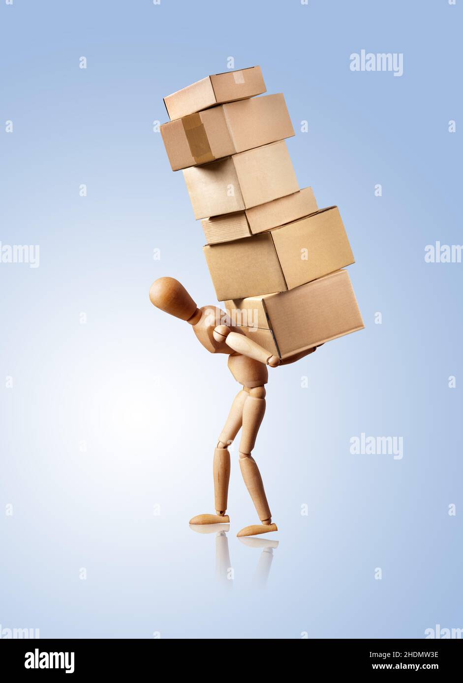 burden, burnout, packages, delivery, burdens, burnouts, stress, deliver, deliveries, delivering Stock Photo