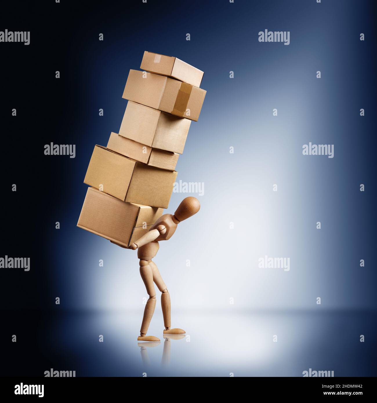 service, packages, back problems, delivery, exploitation, services, back pains, pain, deliver, deliveries, delivering Stock Photo