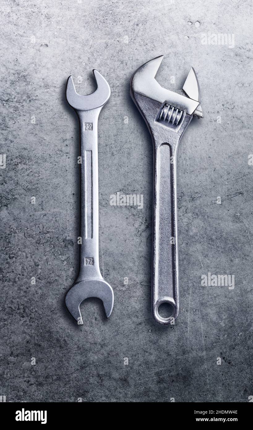 adjustable wrench, adjustable wrenchs Stock Photo Alamy