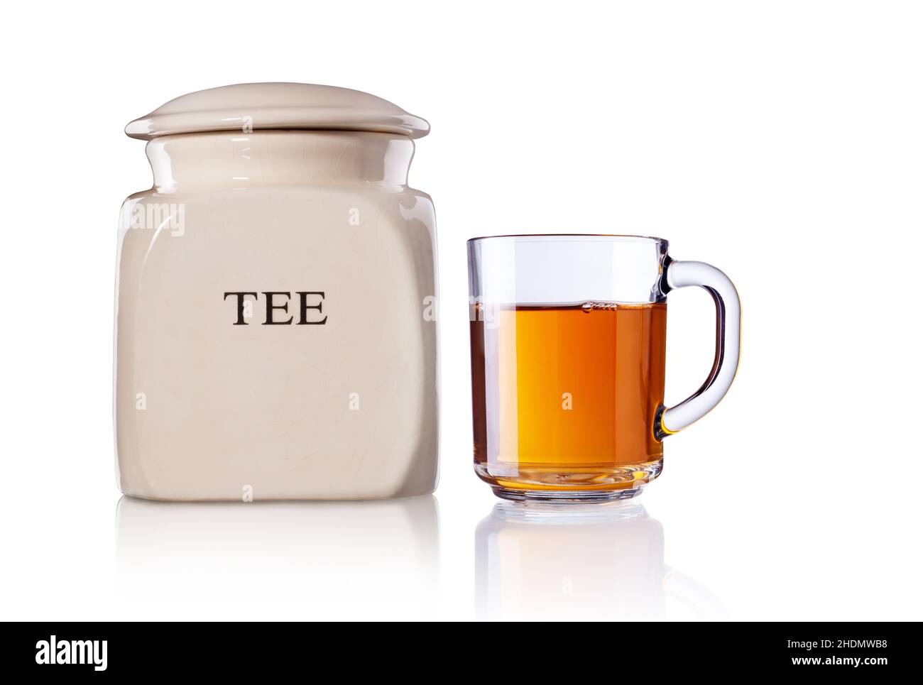 tea, caddy, tea glass, teas, caddies Stock Photo