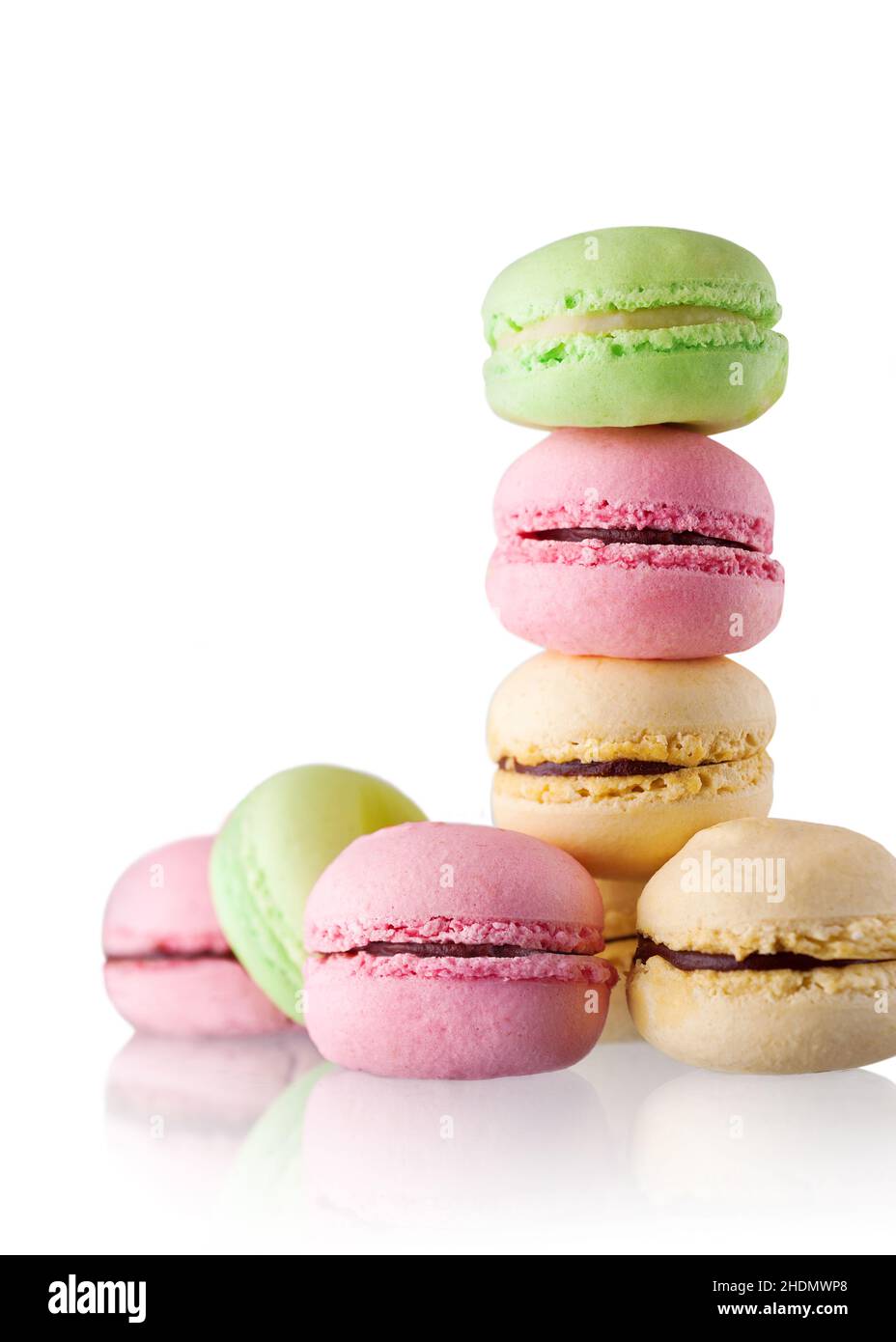 cream filling, macaron, macarons Stock Photo Alamy