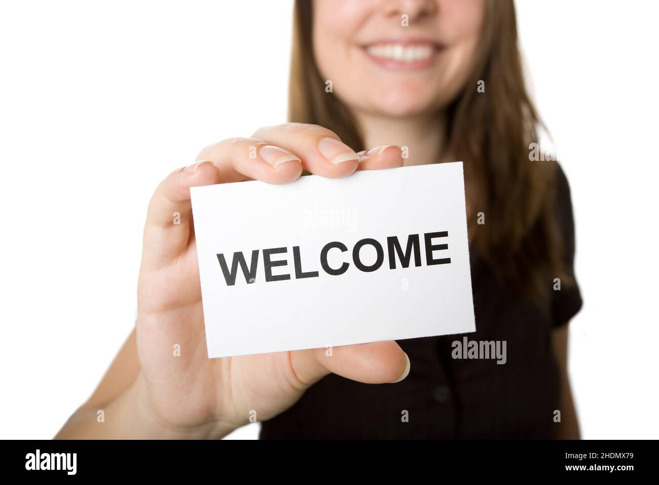 greeting welcome greet welcomes Stock Photo Alamy