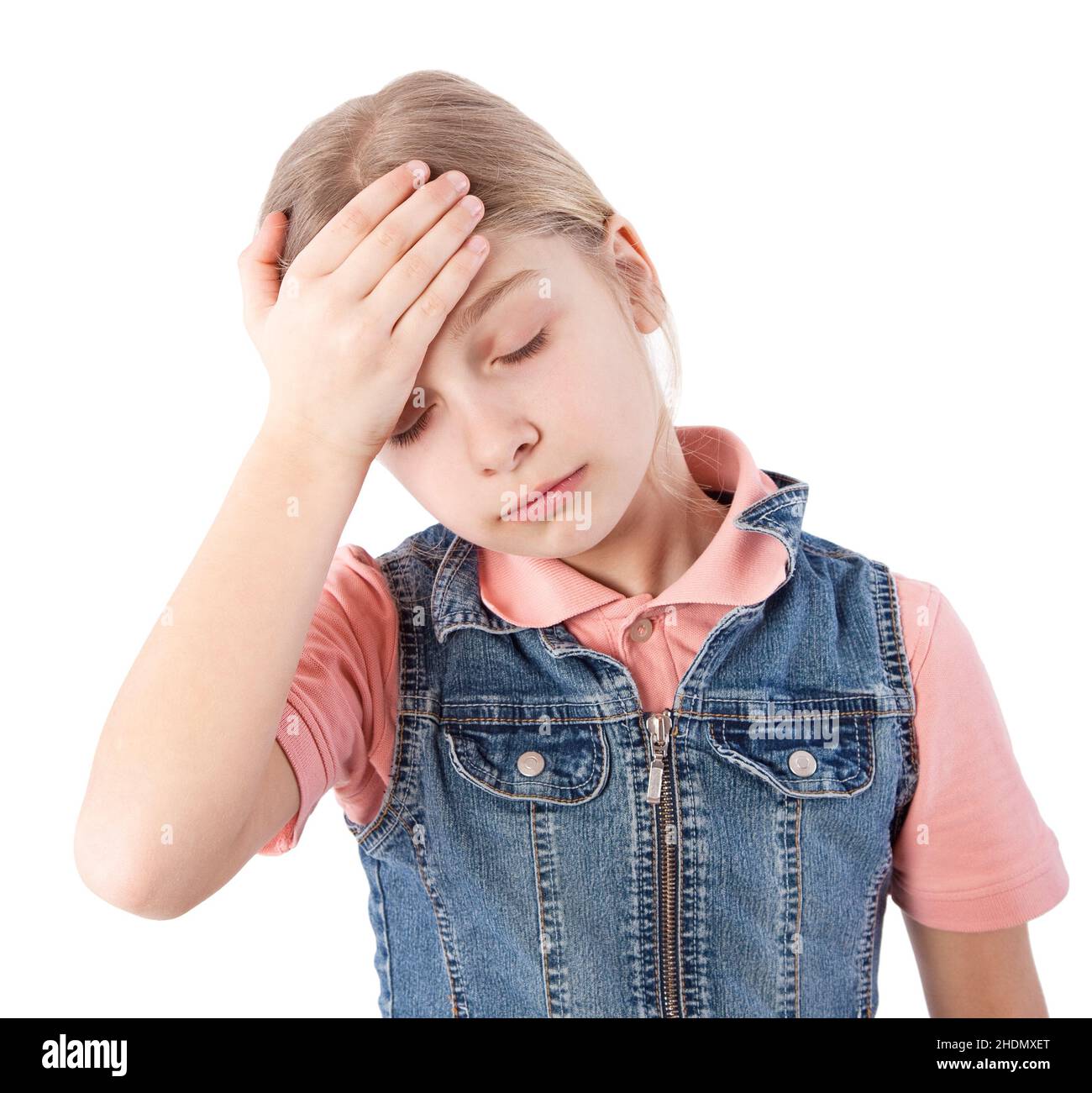 girl, fever, headaches, girls, fevers, headache Stock Photo Alamy