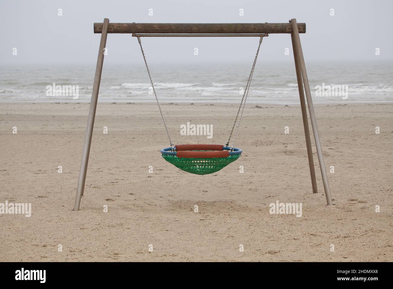 beach, swing, beaches, seaside Stock Photo