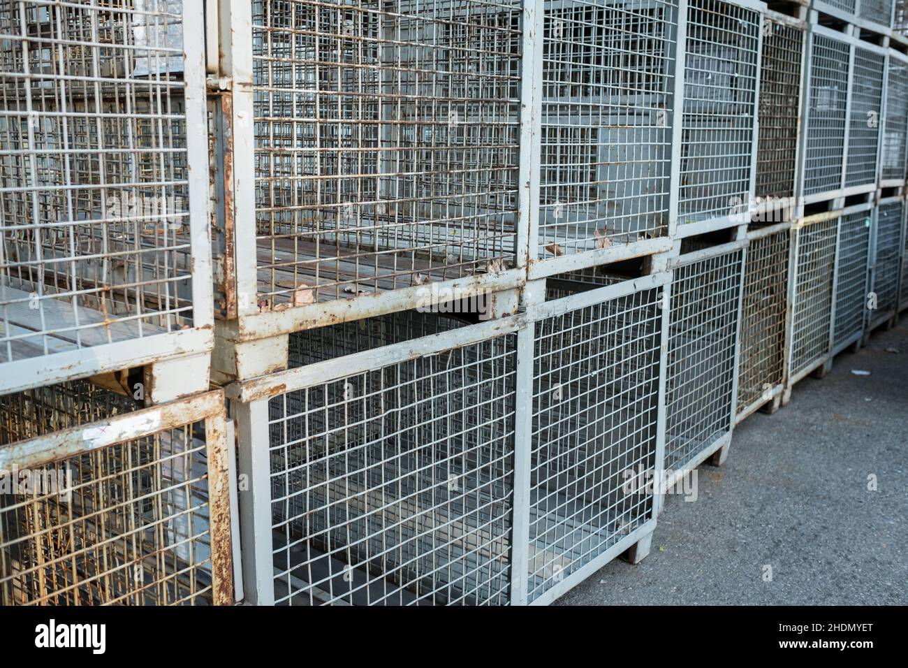 cage, lattice box, cages Stock Photo