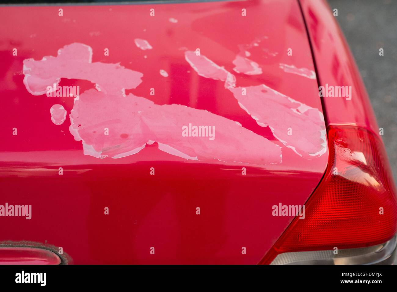 paint damage, defect in paint work, paint damages Stock Photo Alamy