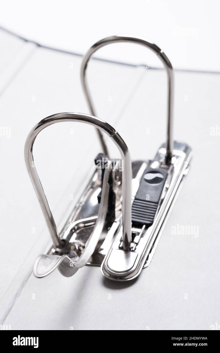eccentric mechanism, ring binder, eccentric mechanisms, ring binders Stock Photo Alamy