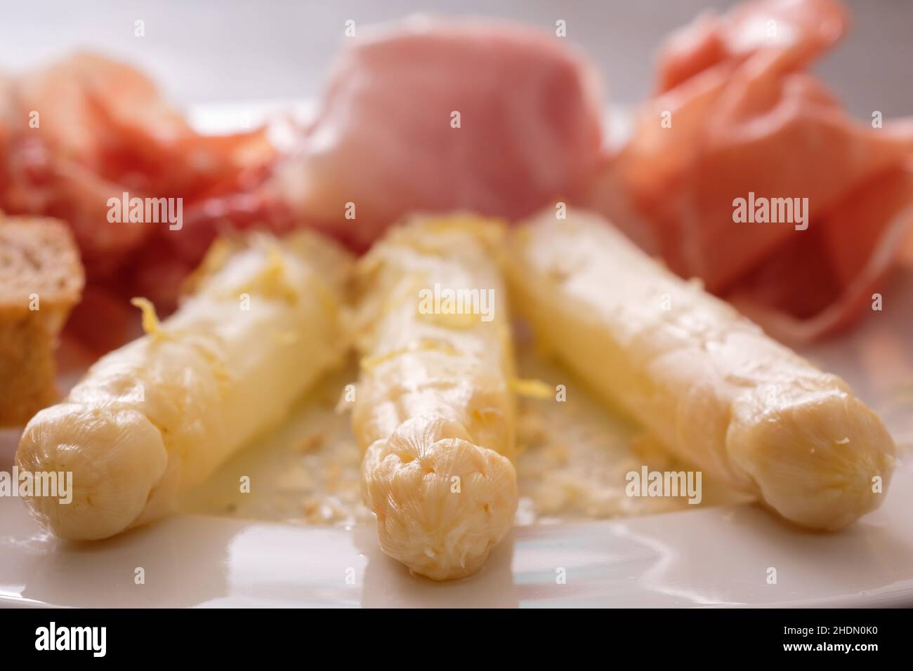 asparagus tips, classic, white asparagus, asparagus heads, asparagus tip, classics Stock Photo