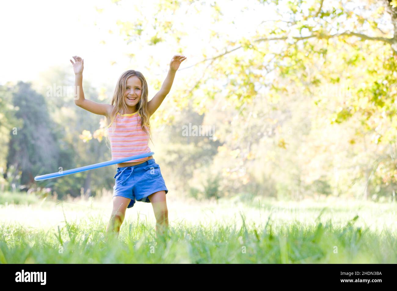 girl, summer, vitality, hula hoop, girls, summers, fun, living, hula hoops Stock Photo