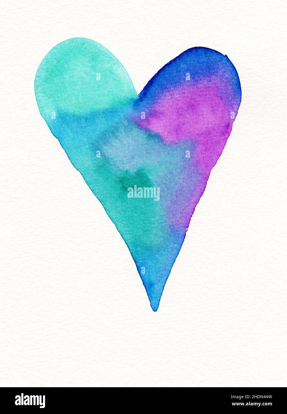 Watercolor heart hi-res stock photography and images - Alamy