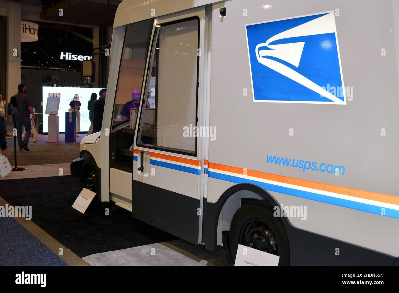 Las Vegas, NV, USA. 6th Jan, 2022. The USPS booth at CES 2022 at the