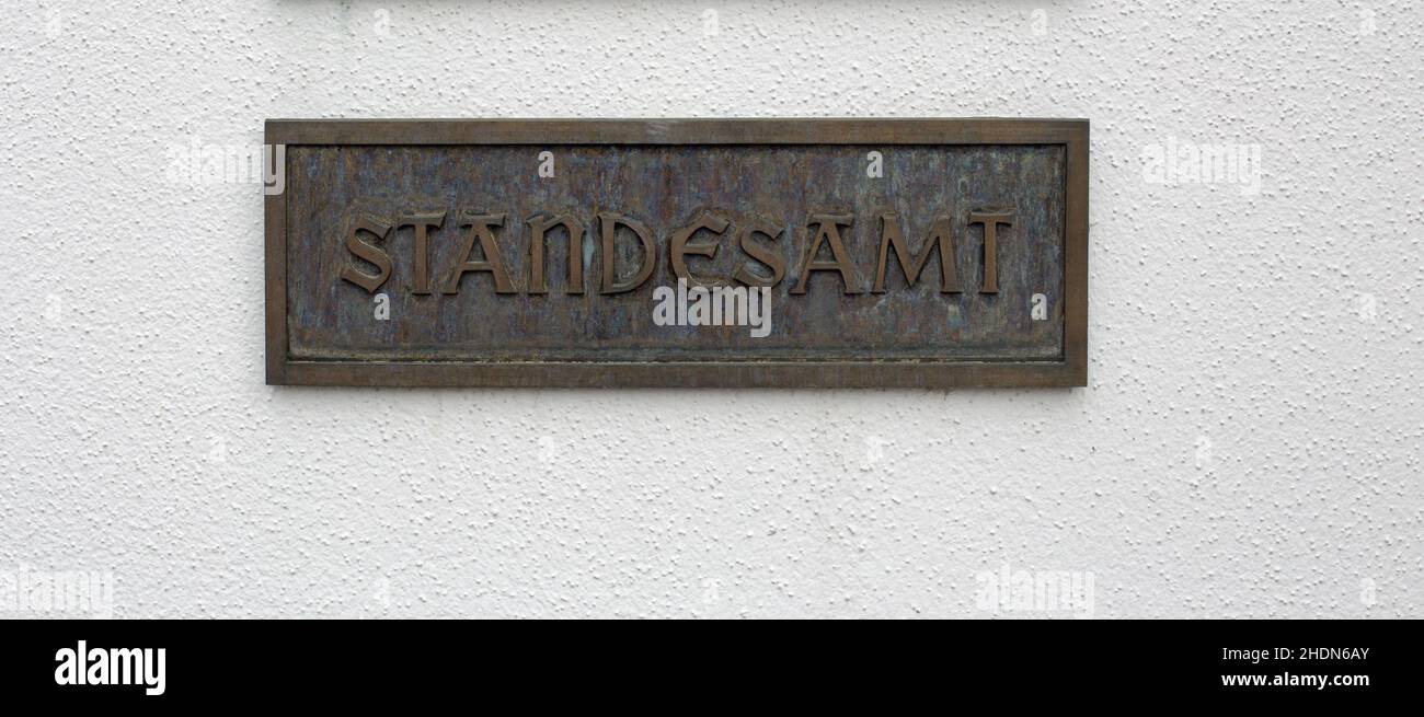 typography, standesamt, typographies, standesamts Stock Photo