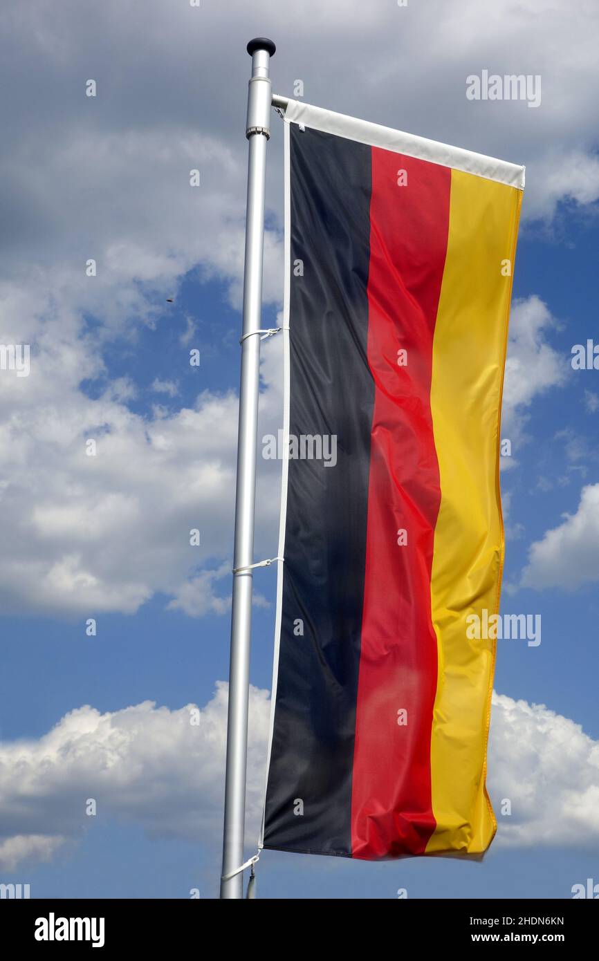 germany, flag, germanies, flags Stock Photo