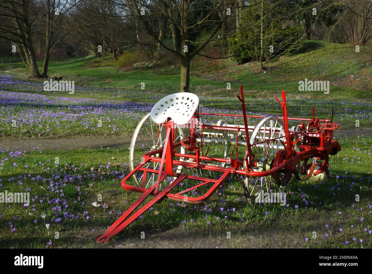 hay rake, tedder, hay rakes, tedders Stock Photo Alamy