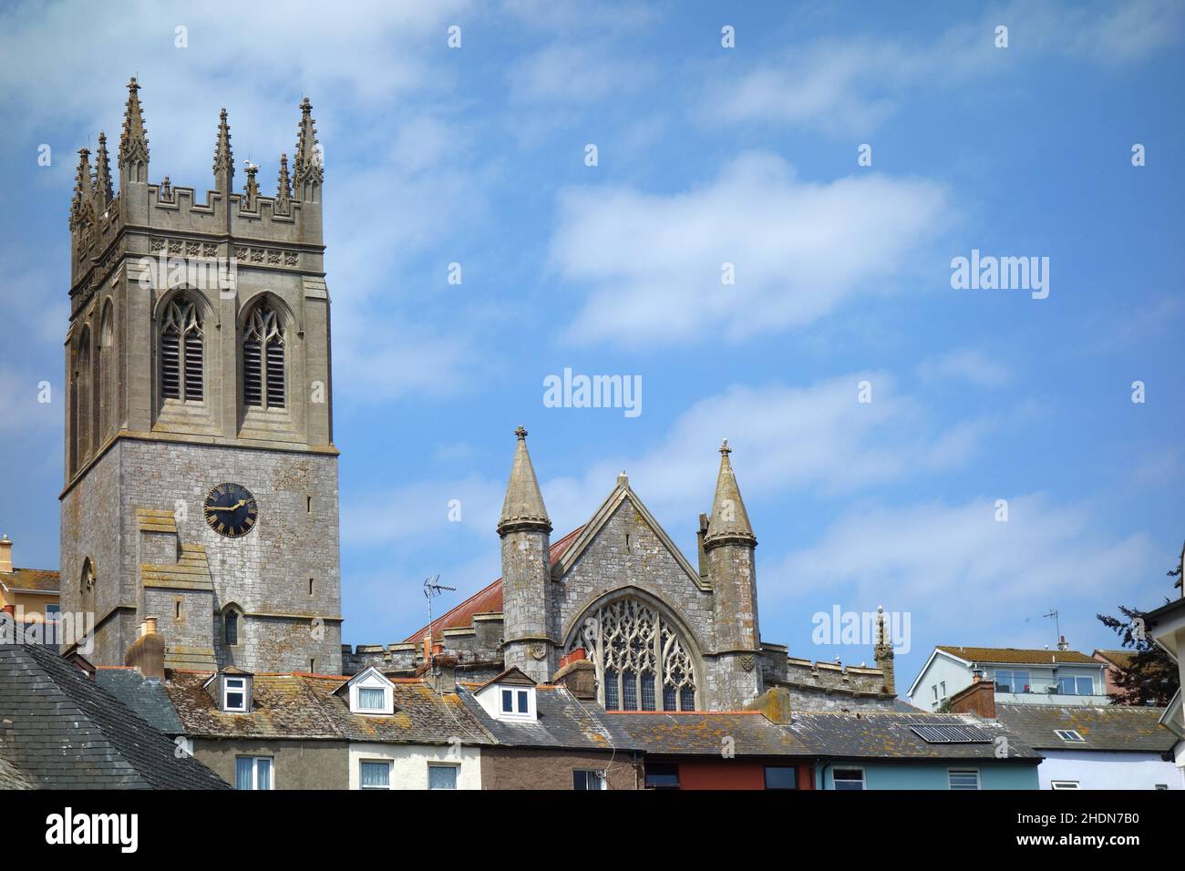 brixham, all saints church Stock Photo