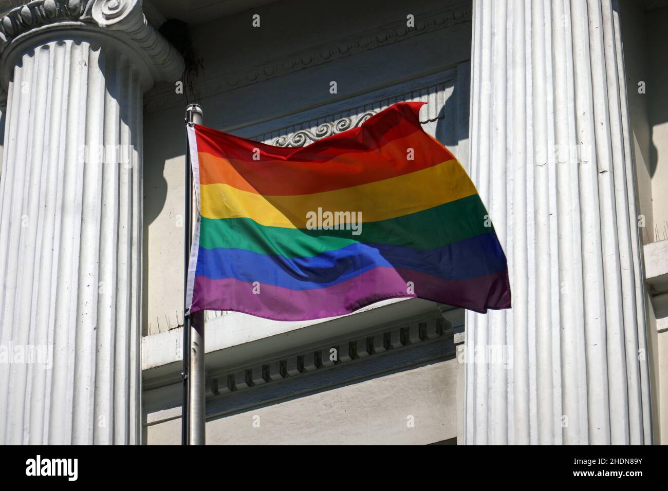 rainbow flag, rainbow flags Stock Photo