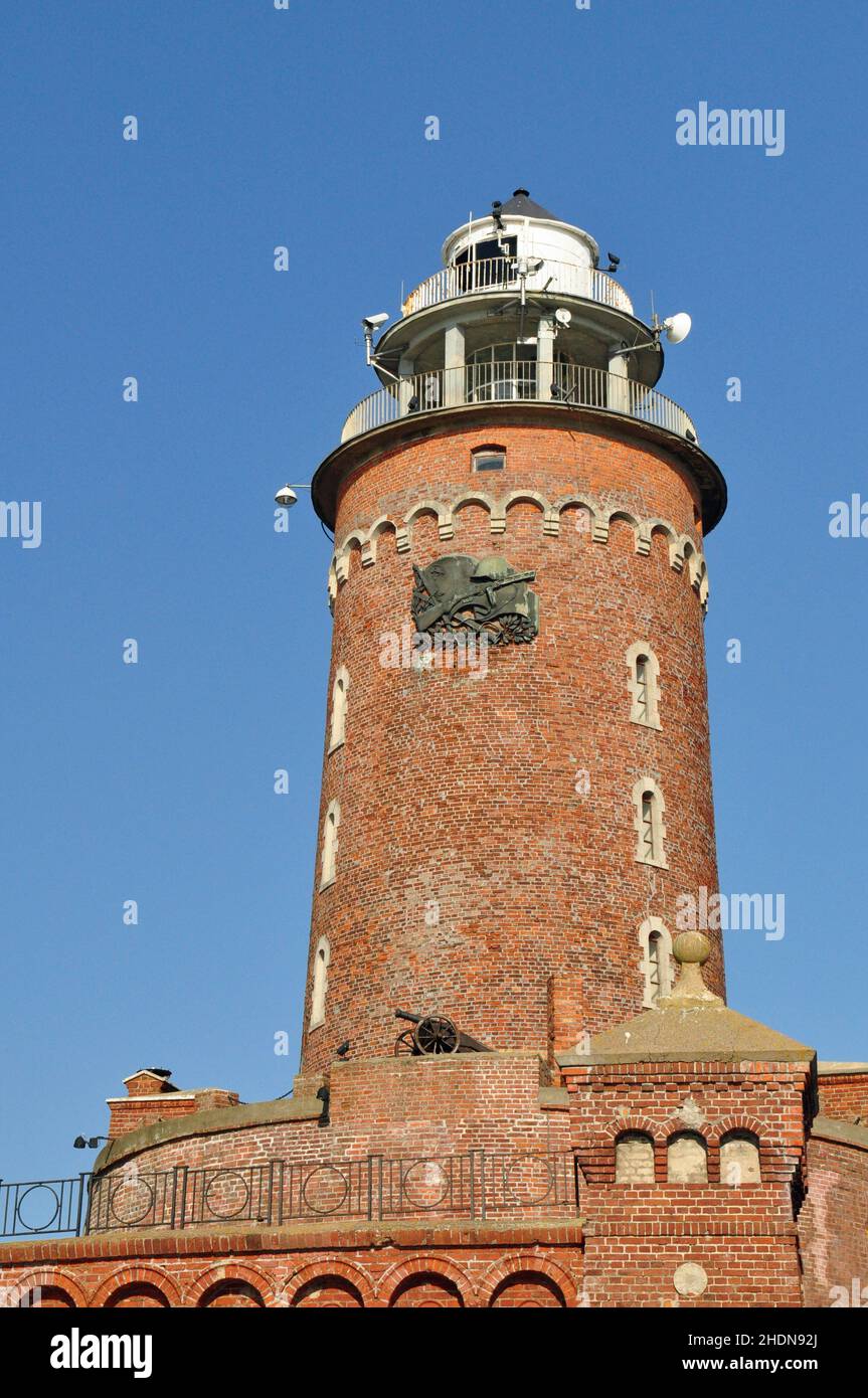 lighthouse, kolobrzeg, lighthouses, kolobrzegs Stock Photo