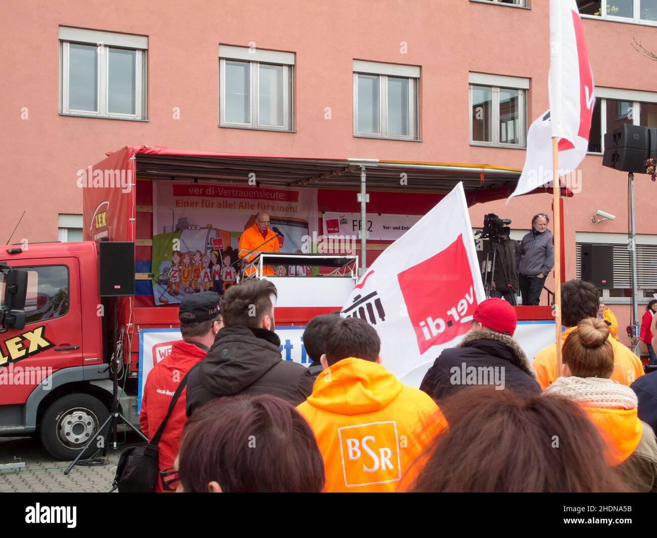 labor union, demonstration, city cleaning, verdi, labor unions ...