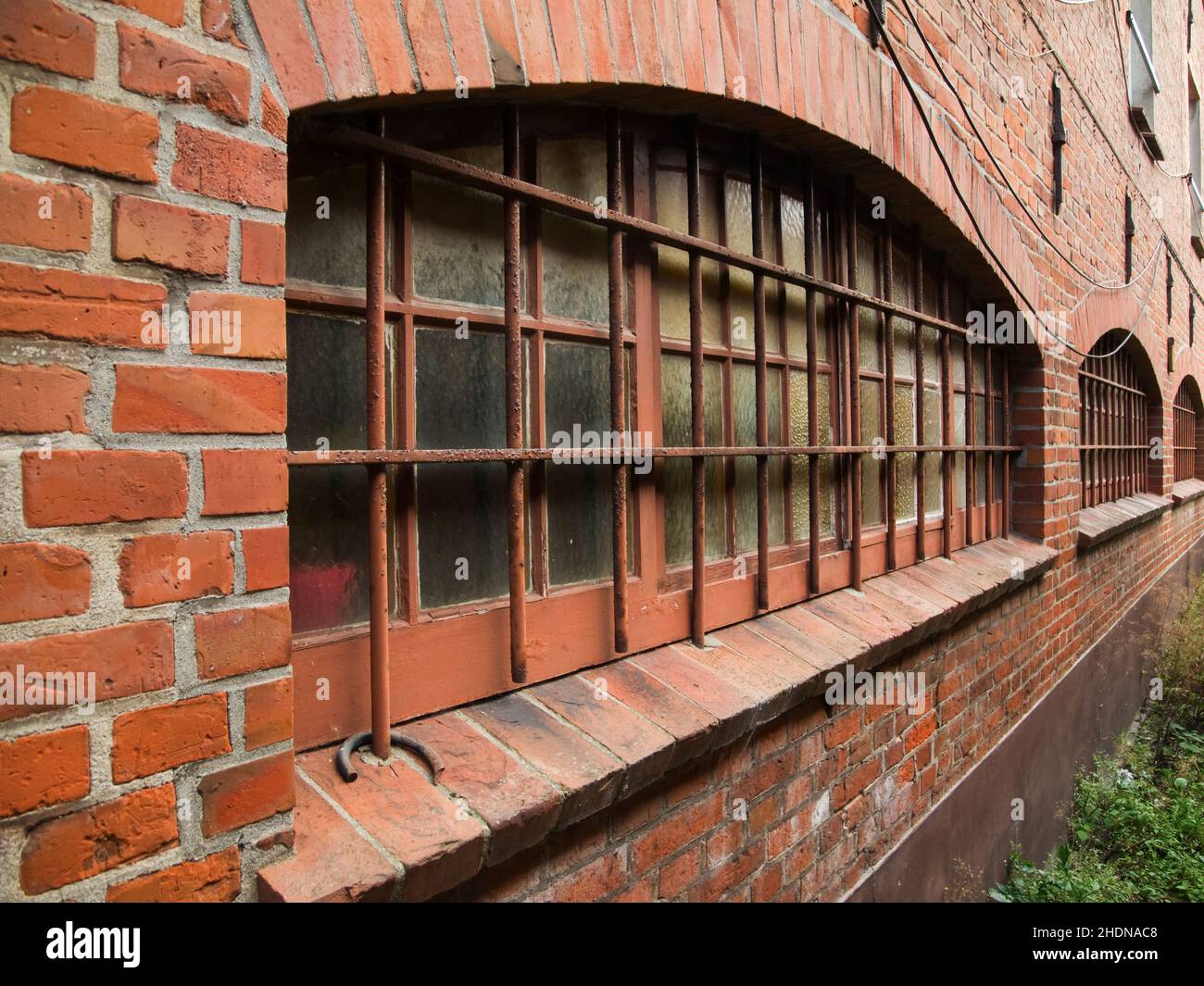prison, lattice window, grate, prisons, lattice windows, grates Stock Photo