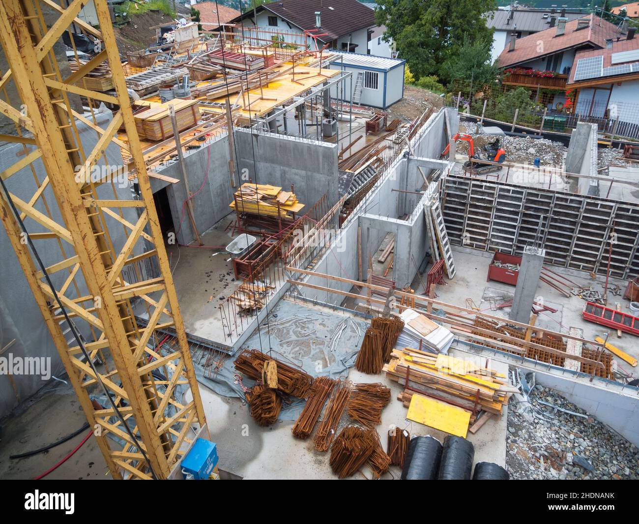 Construction site carcass walls hi-res stock photography and images - Alamy