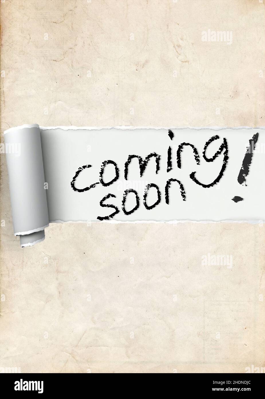 announcement message, coming soon, announcement messages Stock Photo