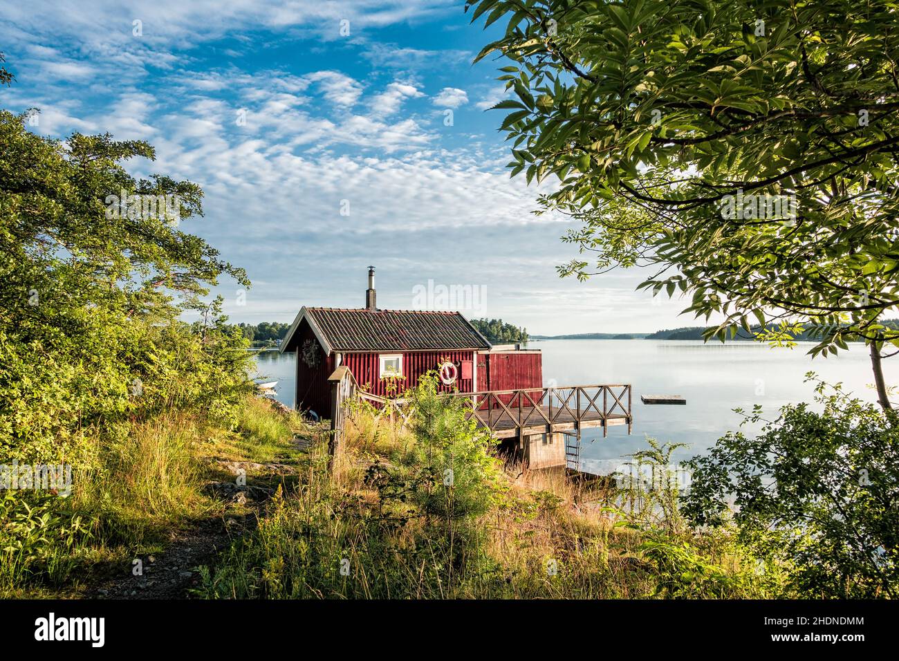 travel destinations, wooden house, sweden, archipelago, travel