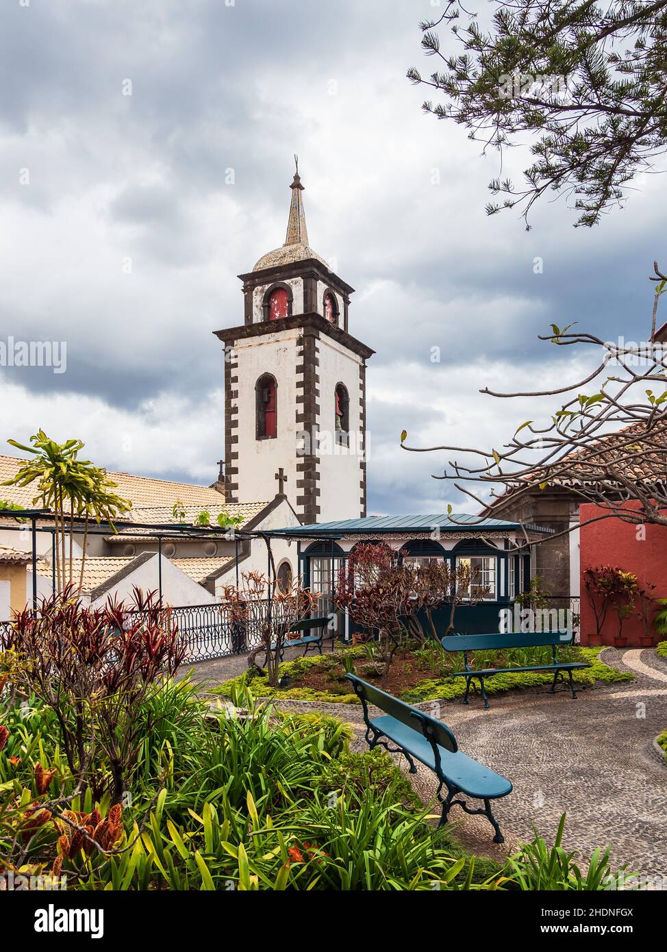 church, funchal, churchs, funchals Stock Photo