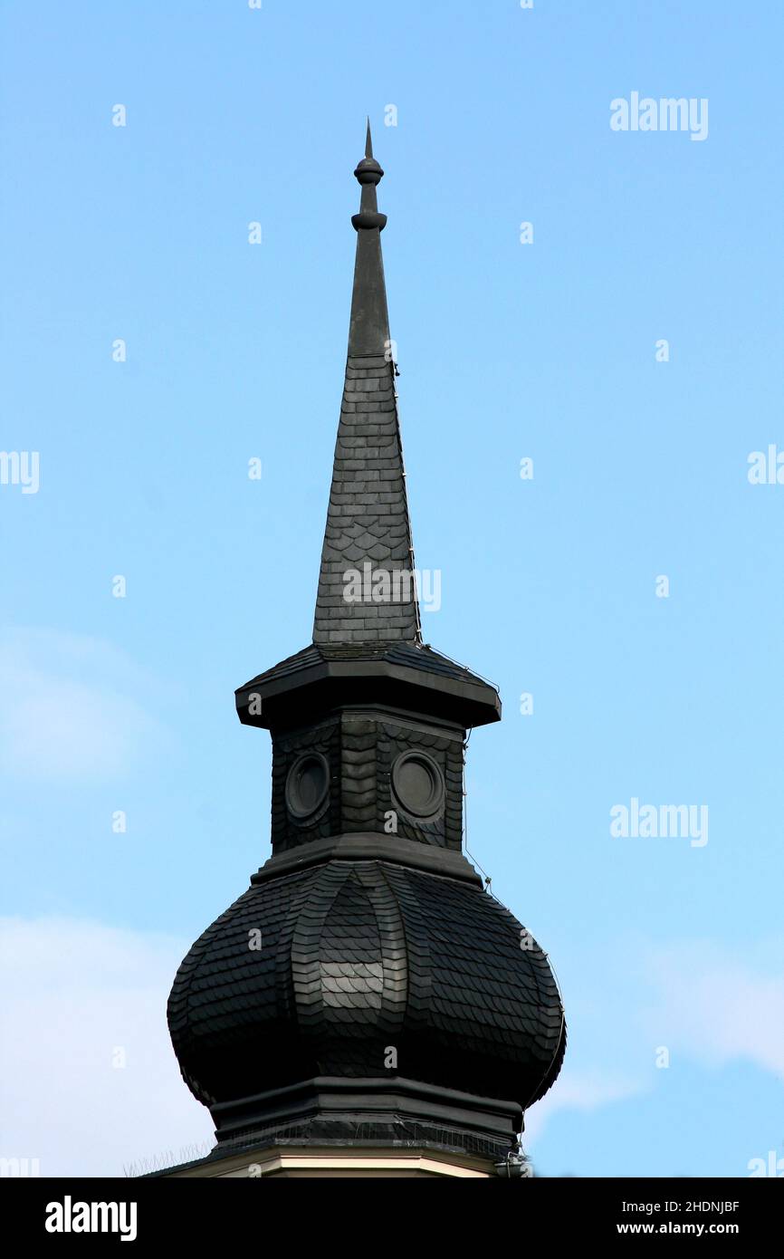 steeple, onion dome, slate roof, steeples, onion domes, slate roofs Stock Photo Alamy