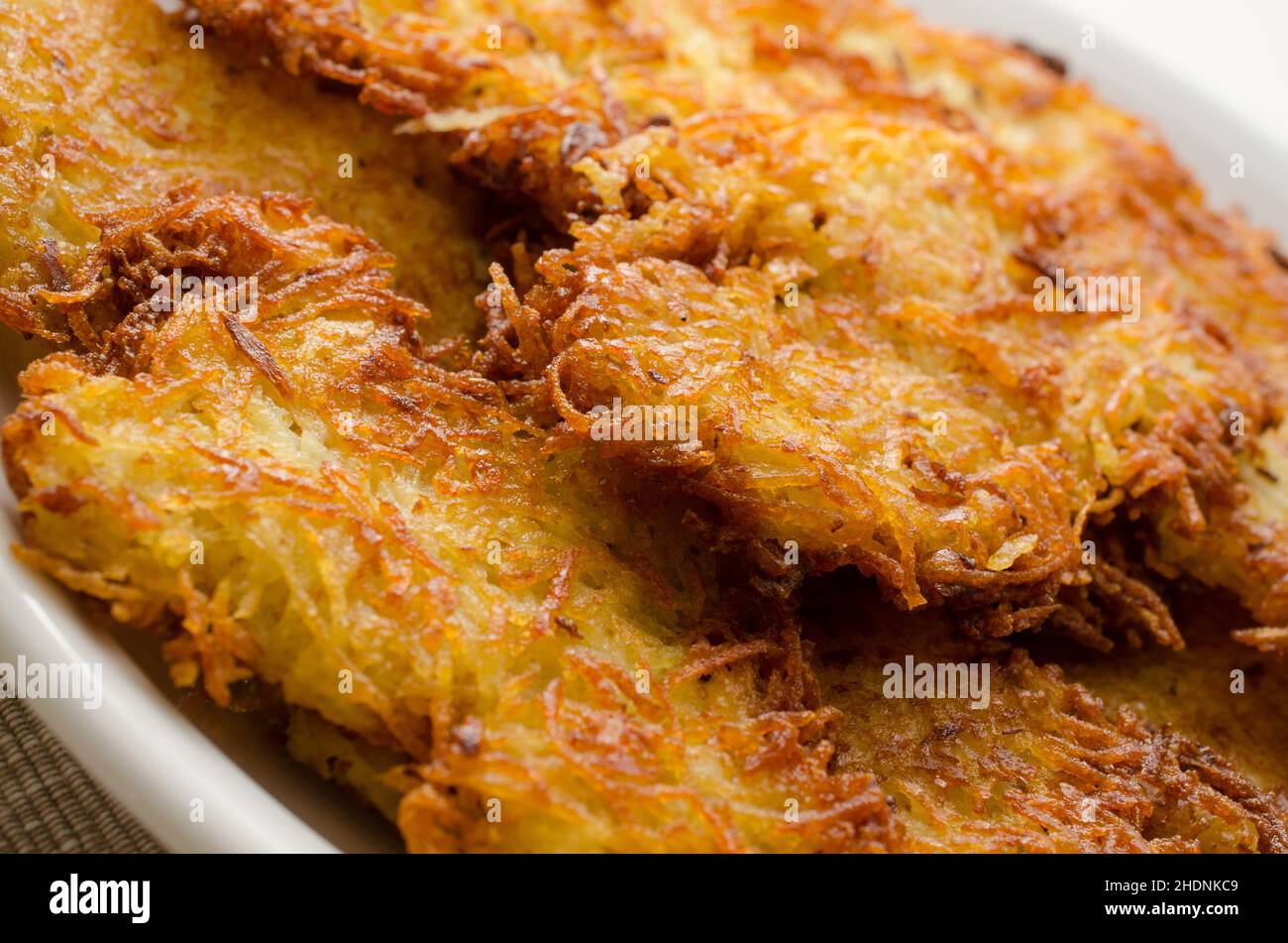 potato pancakes, potato pancake, latke Stock Photo Alamy