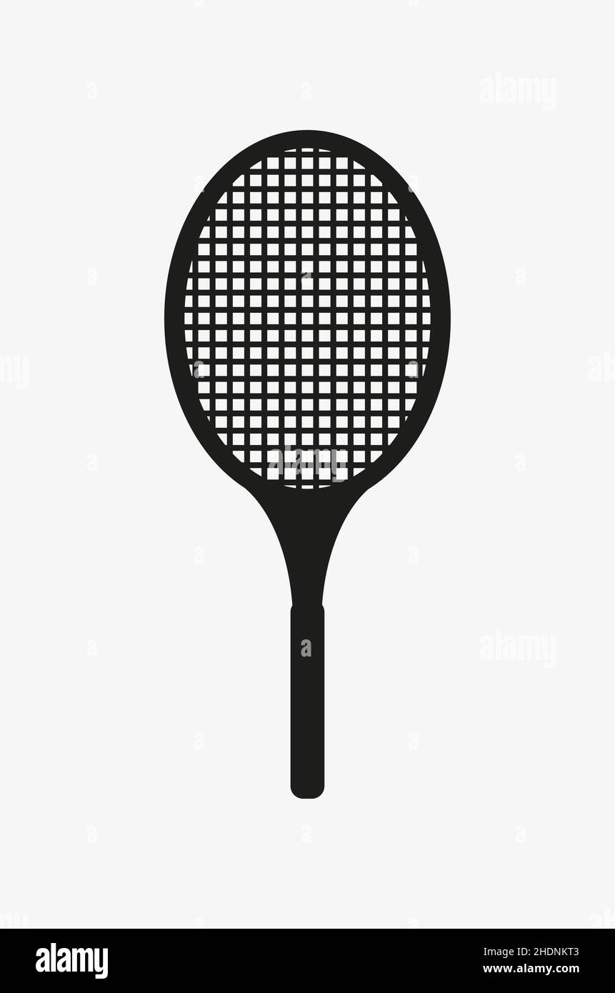 A black vector icon of tennis racquet Stock Vector Image & Art Alamy