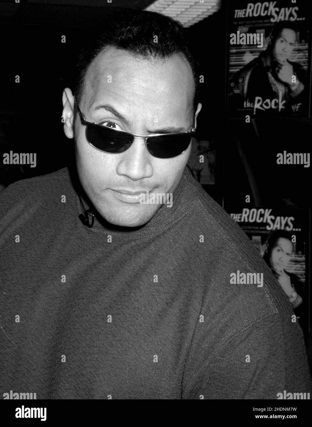 Dwayne the rock johnson Black and White Stock Photos & Images - Alamy