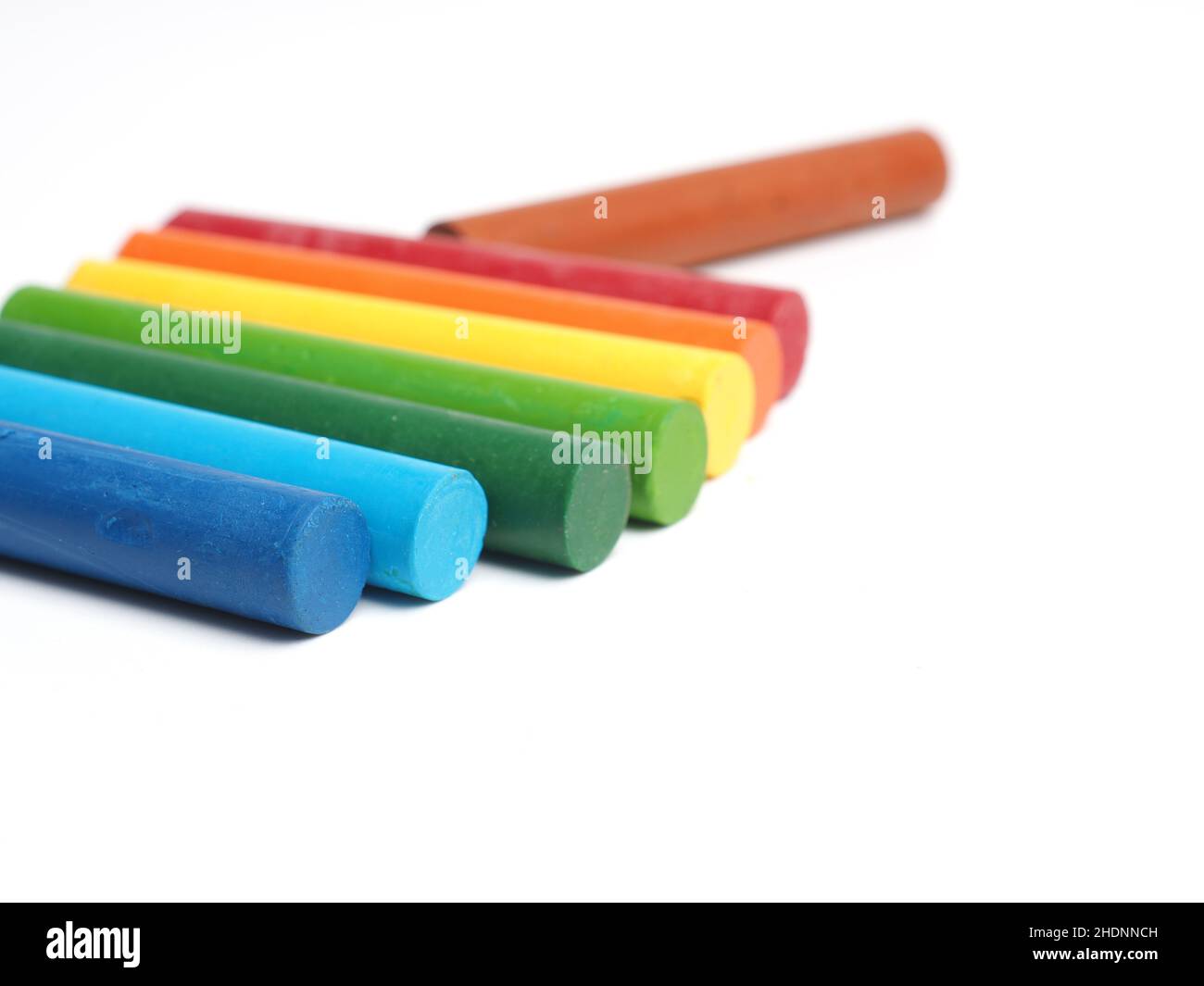 wax crayon Stock Photo