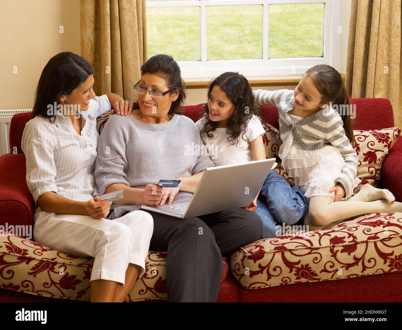 family, online shopping, families, online shops, onlineshop Stock Photo ...