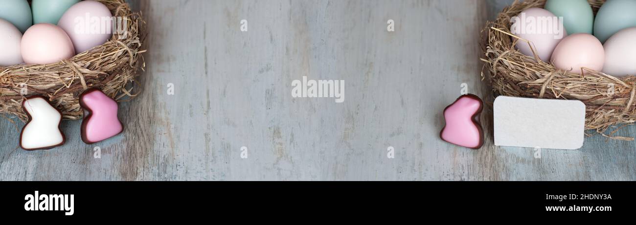 copy space, easter decoration, copyspace, easter decorations Stock Photo