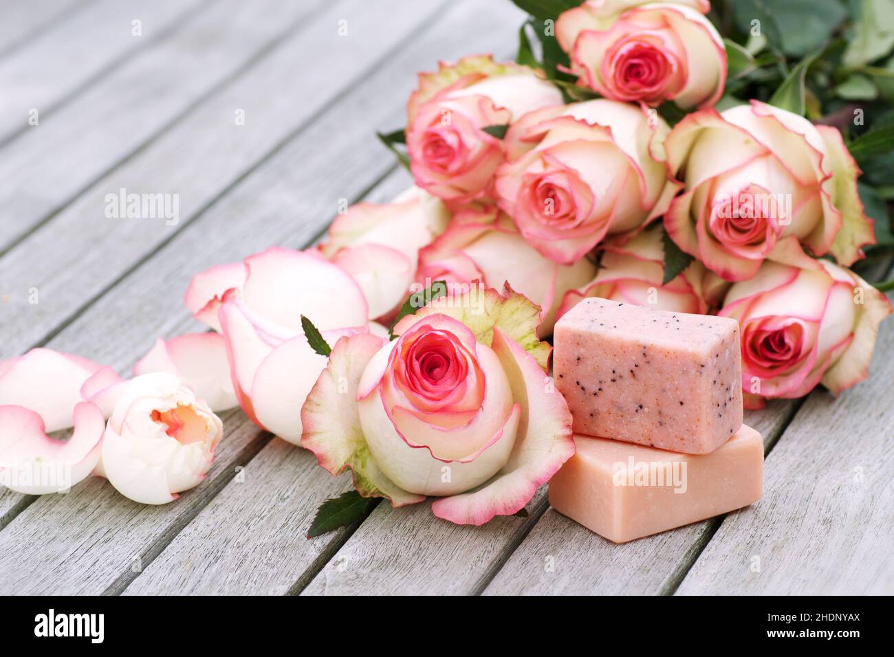 Square Soap Roses Rose soaps hi-res stock photography and images - Alamy