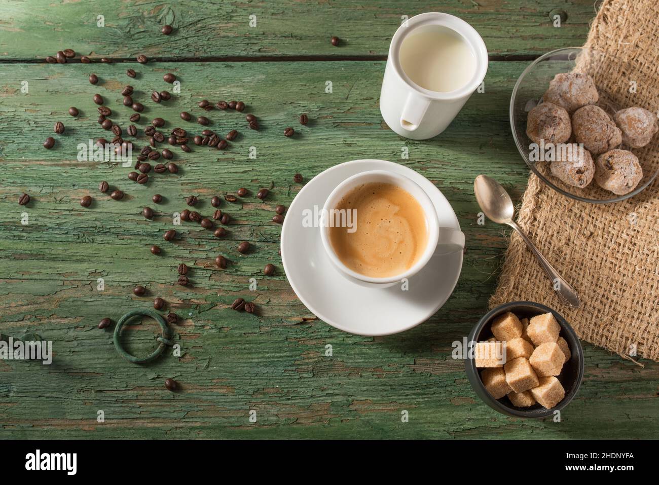 coffee, milk jug, coffees, milk jugs Stock Photo Alamy
