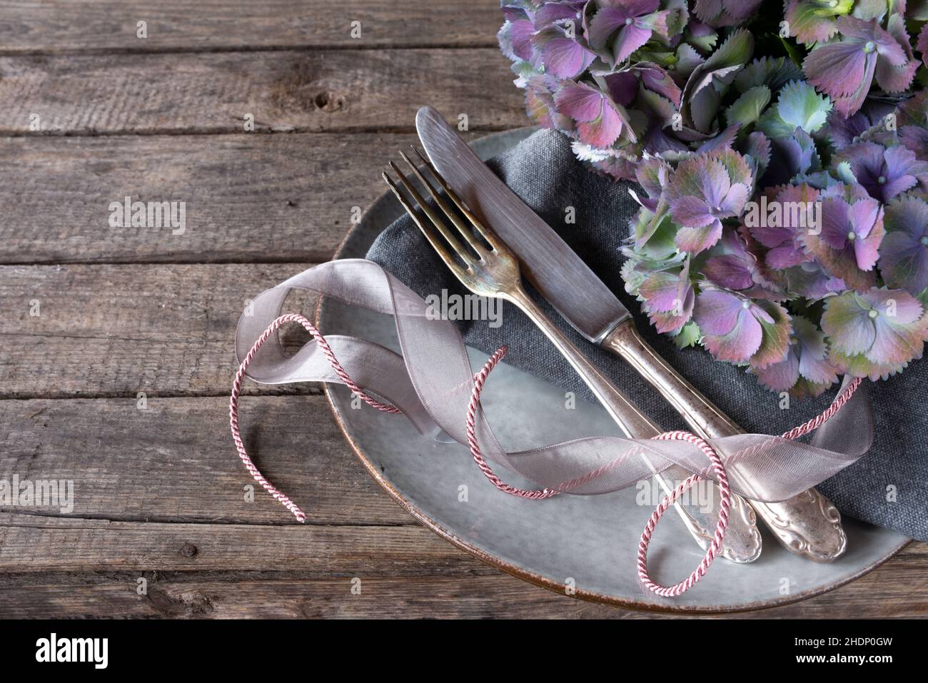 place setting, country style, country styles Stock Photo