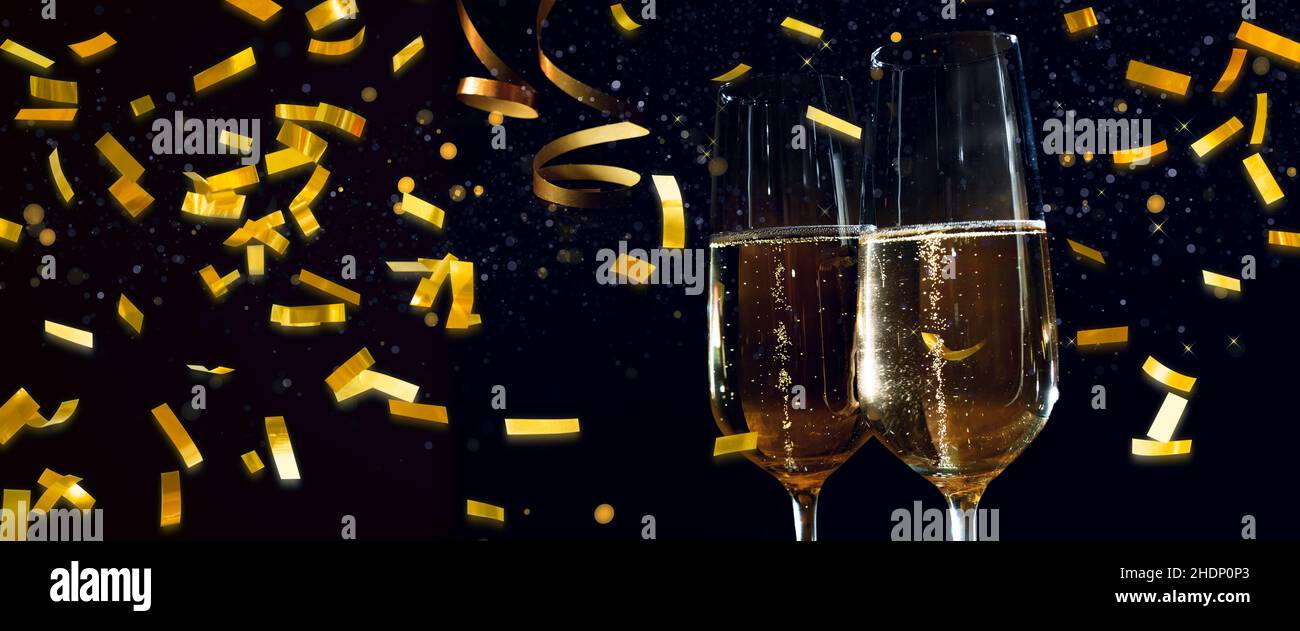 new years eve, champagne, confetti, new years eves, champagner