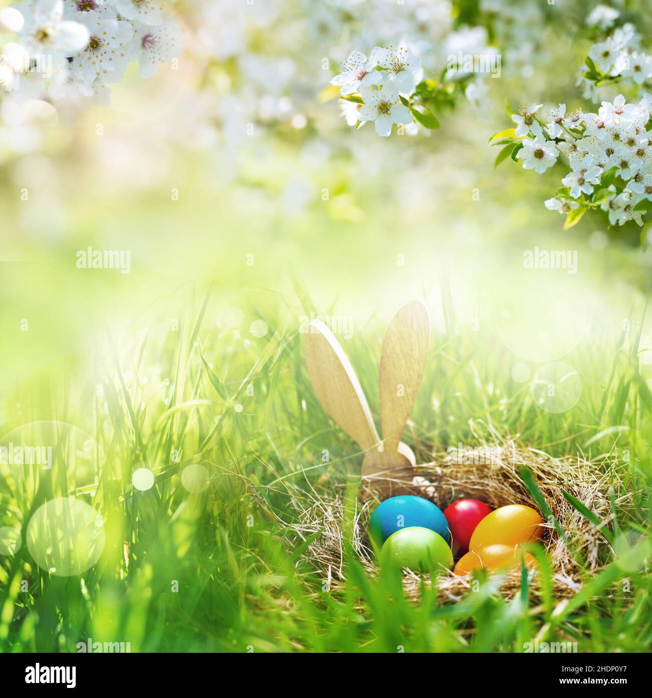 easter, easter nest, easter time, easters Stock Photo