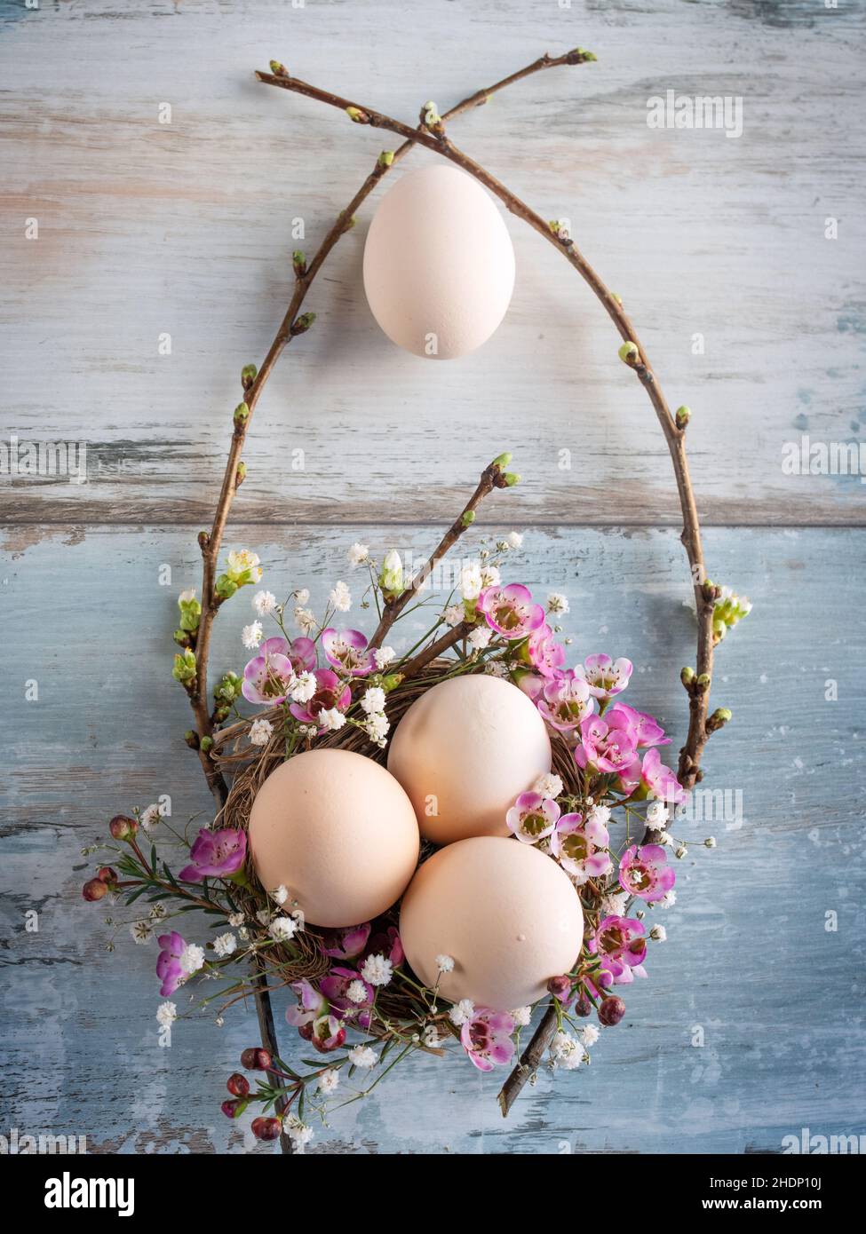 easter nest, easter decoration, easters, easter decorations Stock Photo