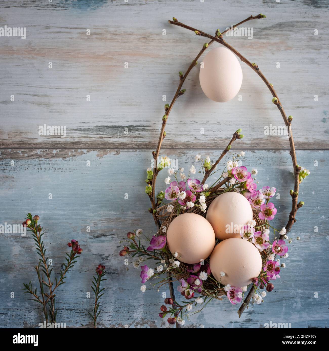 easter nest, easter decoration, easters, easter decorations Stock Photo