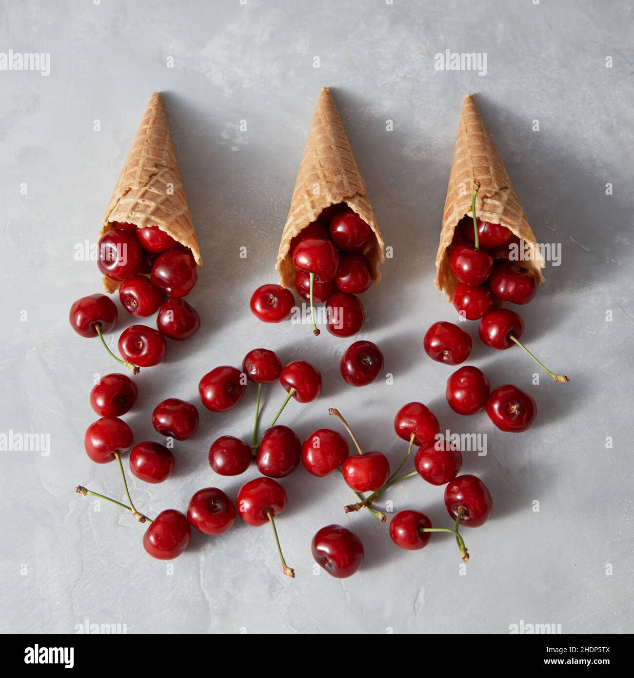 cherries, ice cream wafer, dessert, cherry, icecream wafers, desserts
