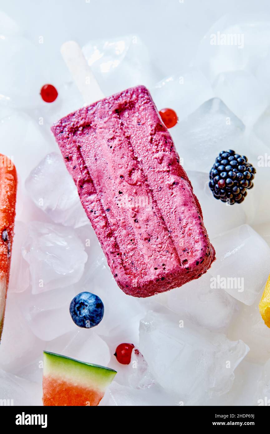 ice cream, flavored ice, ice creams, icecream, icecreams, flavored ices Stock Photo