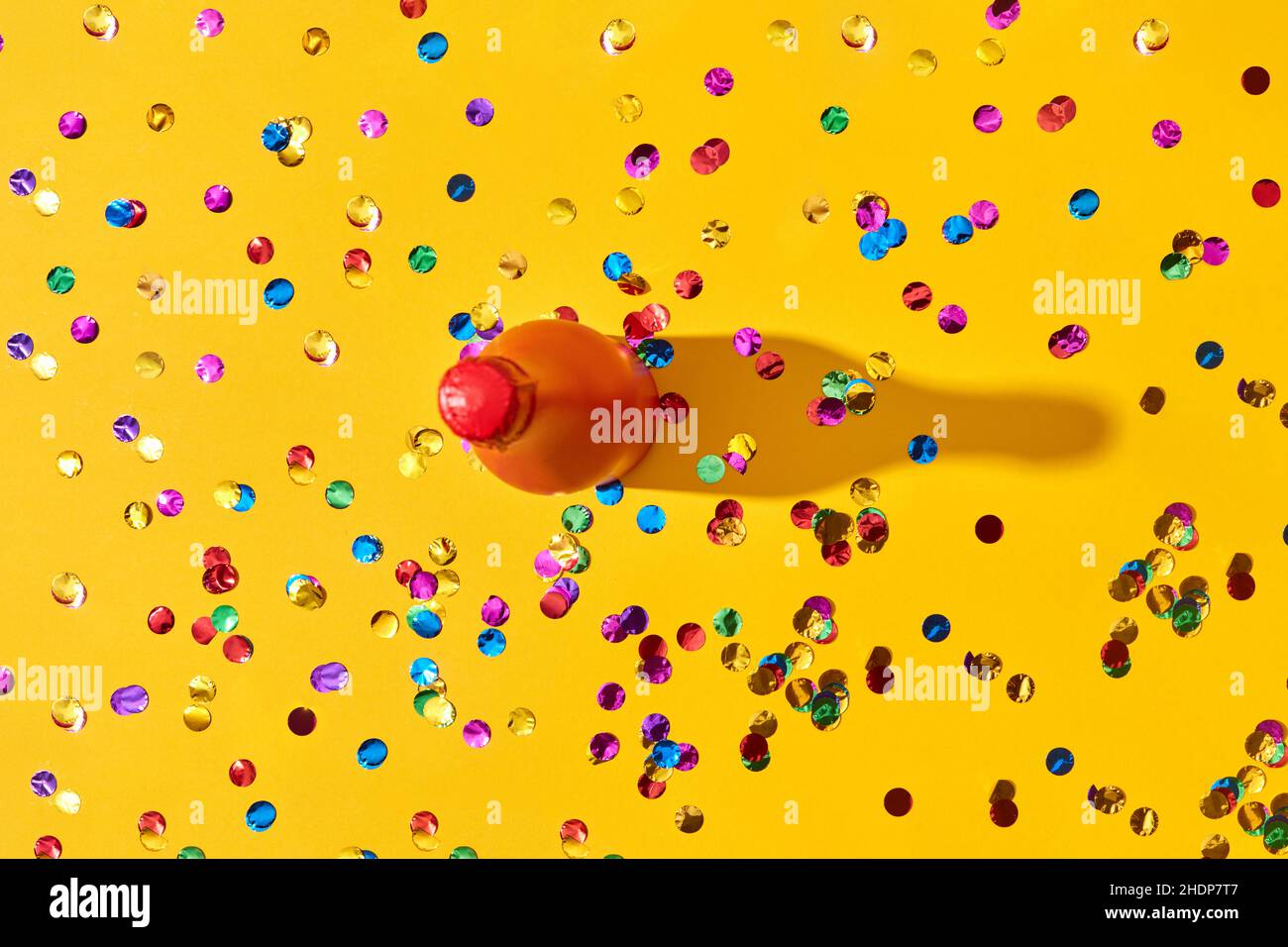 champagne bottle, confetti, champagne bottles, confettis Stock Photo Alamy