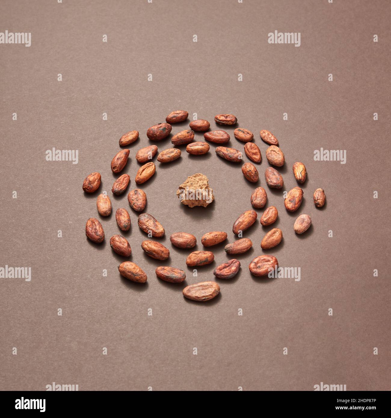 brown, circle, cocoa bean, browns, circles, cocoa beans Stock Photo