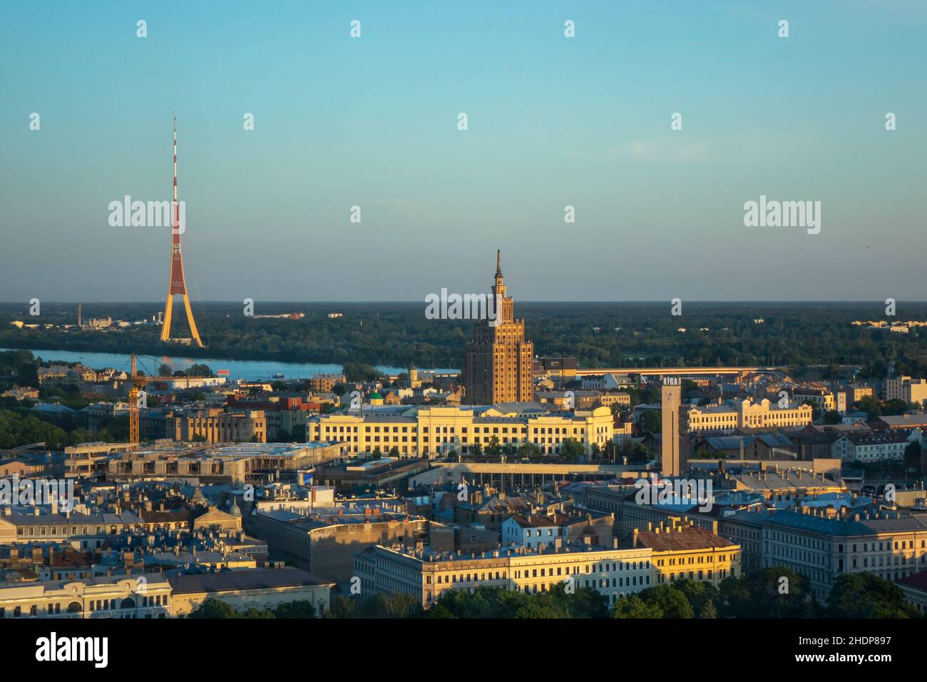Rigas tv tower daugava hi-res stock photography and images - Alamy