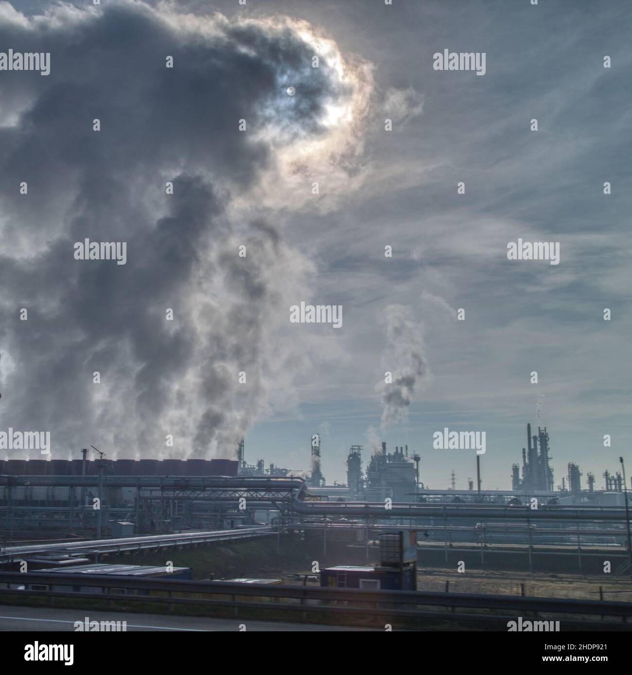 pollution, power plant, pollutions, power plants Stock Photo Alamy