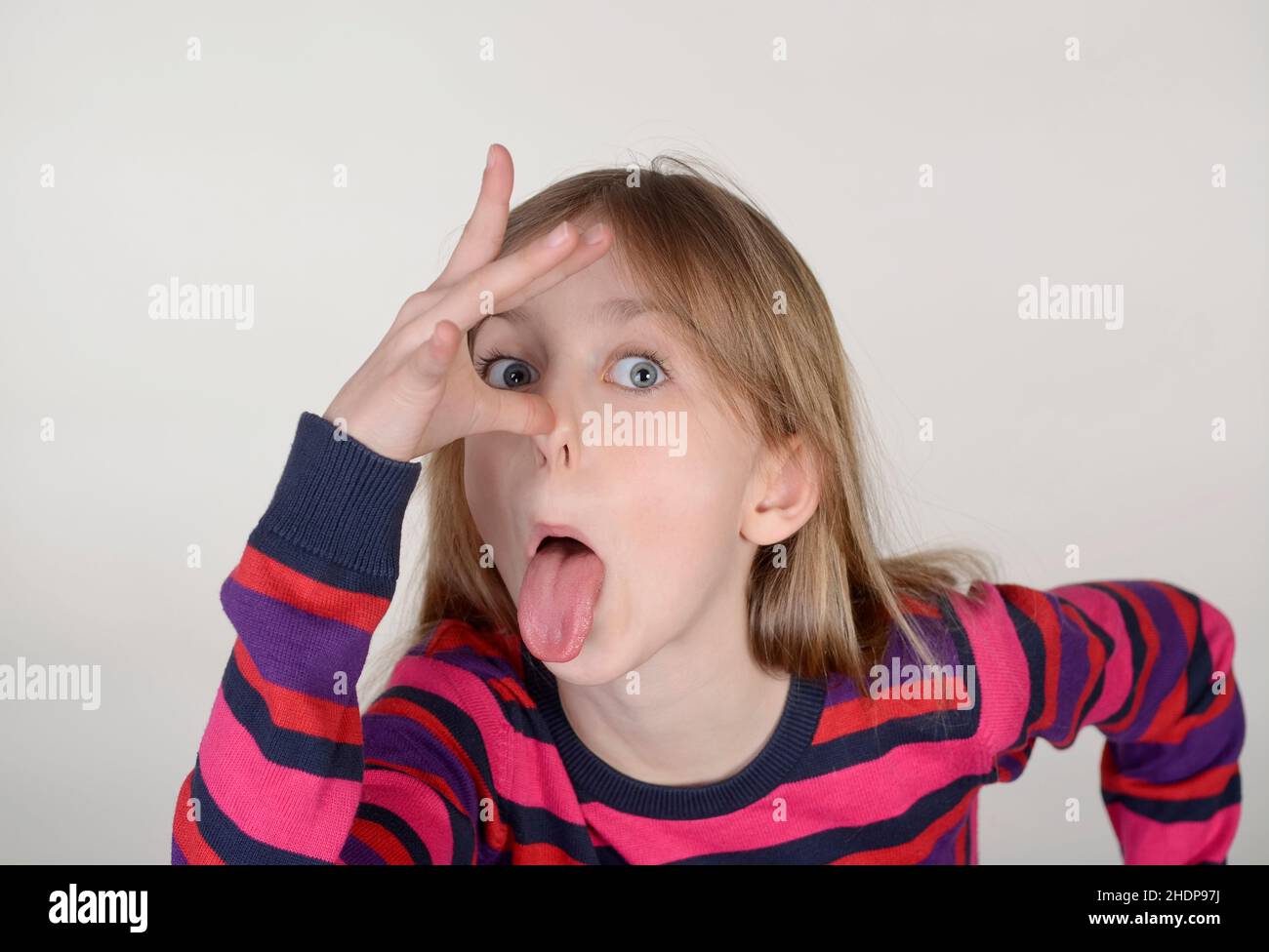 girl, sticking out tongue, grimace, girls, poking tongues, sticking out tongues, grimaces Stock Photo