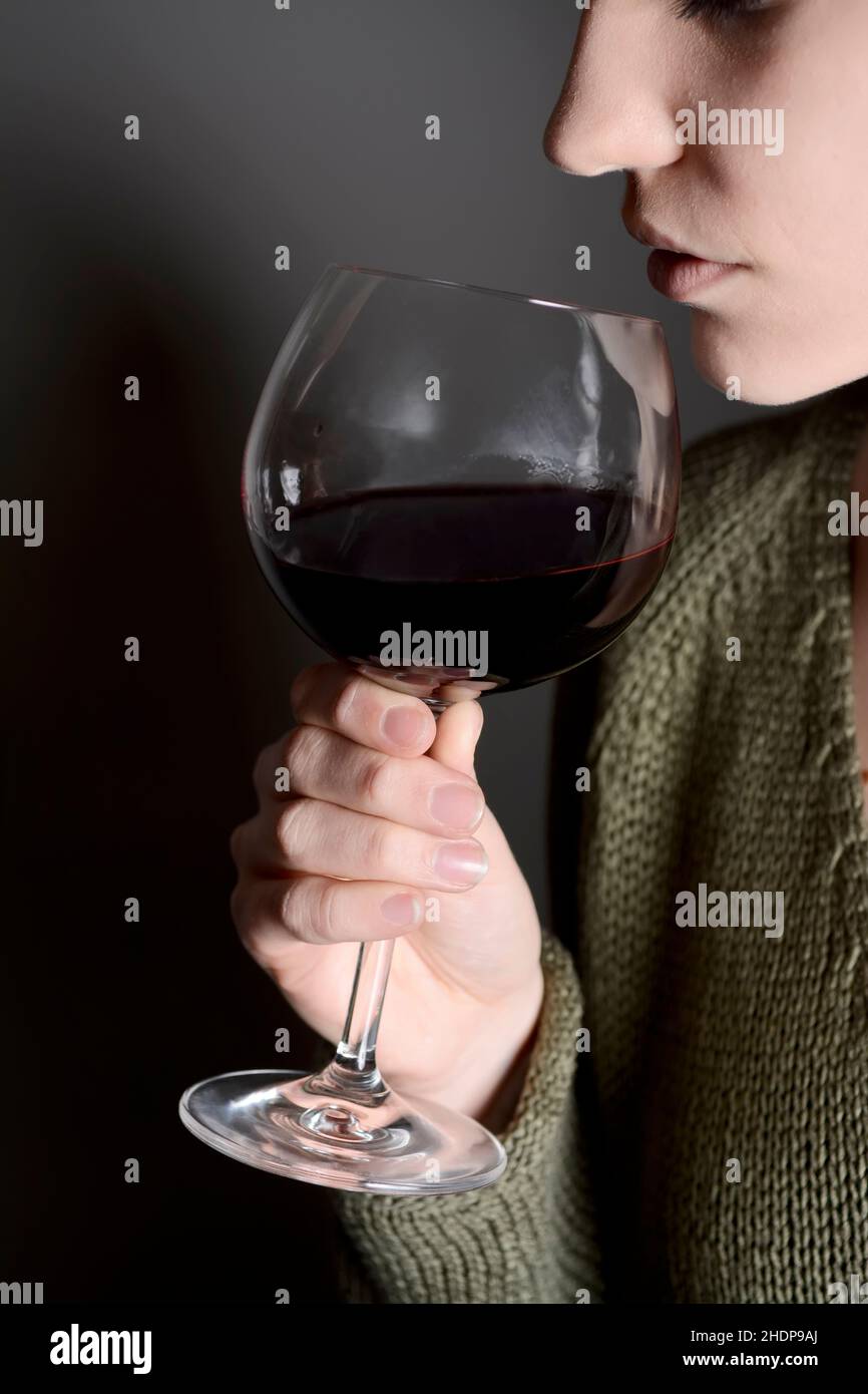 drinking, red wine, alcoholism, to drink, red wines, alcoholisms Stock