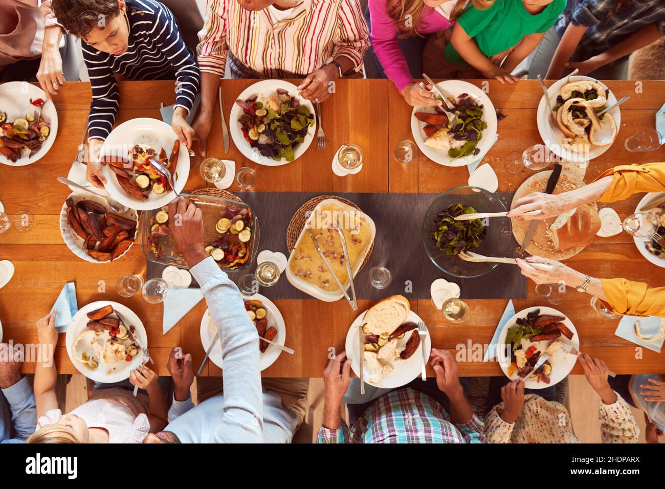 food, dining table, family meal, foods, dining tables Stock Photo - Alamy